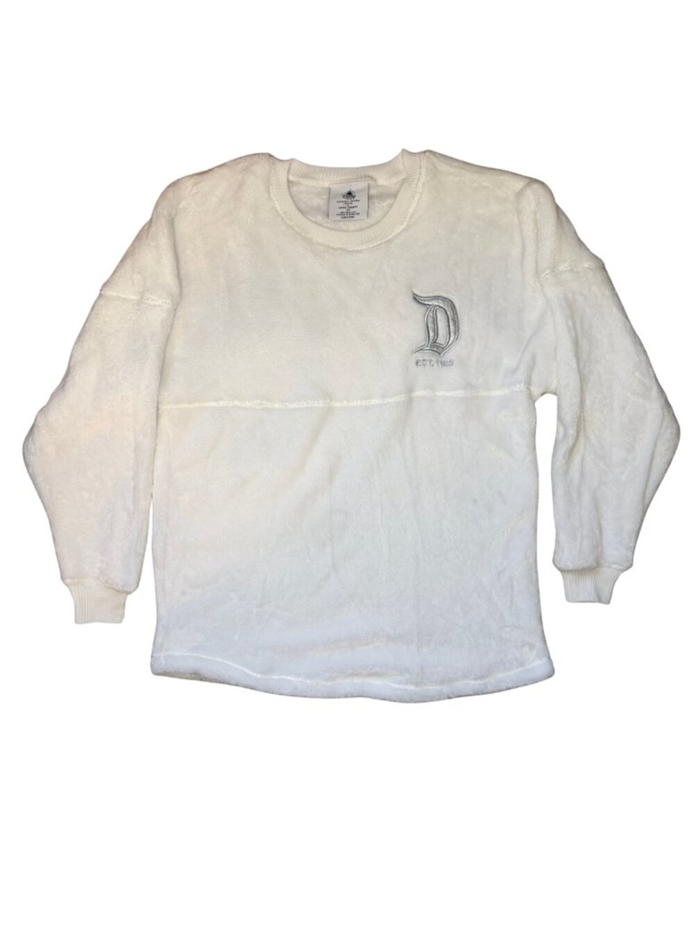 ✨ Disneyland Exclusive White and Silver Sherpa Spirit Jersey Size XS